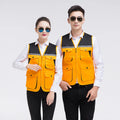 Men's Outdoor Vest Hiking Fishing Hunting Photography Multi-Pockets Multi-Function Maintenance Worker Waistcoat Print Logo