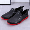 Men's Rain Boots Short Tube Anti-slip Waterproof Kitchen Shoes Work Shoes Fishing Shoes Construction Wear Resistant Rubber Shoes