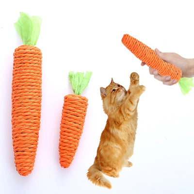 Cat Toy Carrot Sound Pet Products Bite Resistant Paper | SAMAG