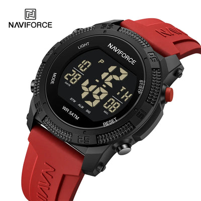 7104 Luxury Men Fashion Watch Water Resistant Wristwatches Silicone Strap LCD Electronic Clock | SAMAG