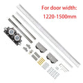 Hidden Sliding Ghost Door Barn Hardware Track Kit - View 7 | SAMAG