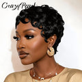 Pixie Cut Wig Human Hair Short Curly Pixie Wigs For Black Women Ready To Wear Glueless Short Pixie Cut Wigs Human Hair With Bang