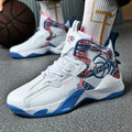 Men's High Top Basketball Shoes Thick Bottom Anti Slip Sneakers Casual Comfortable Outdoor Athletic Training Unisex Sports Shoes
