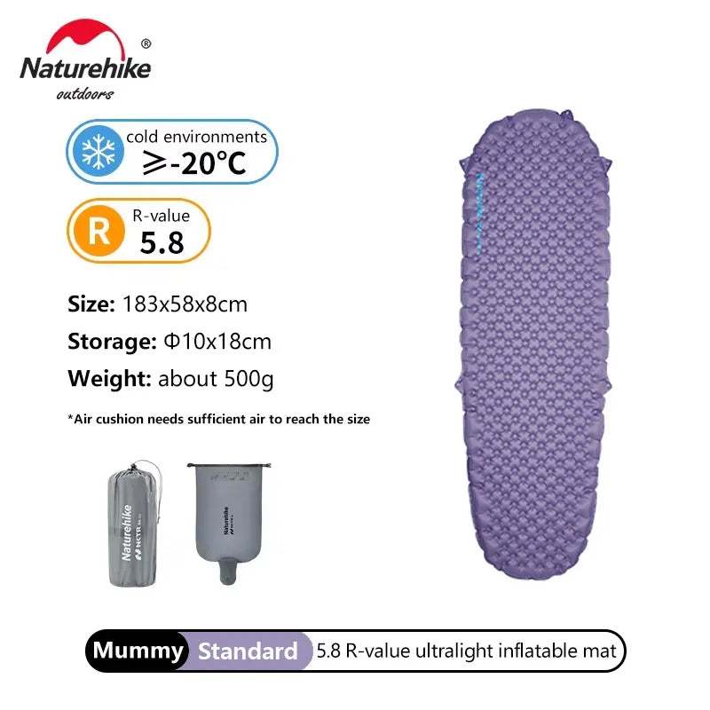 Naturehike Inflatable Mat Ultralight 5.8 High R Value | SAMAG