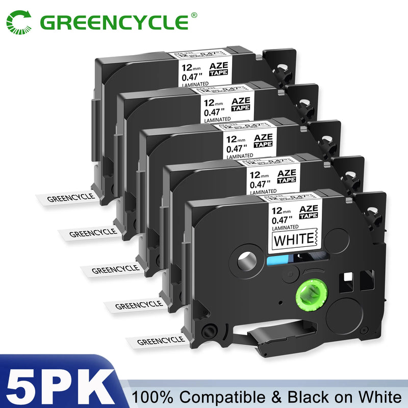 5PK/10PK Label Tape Compatible For Brother TZ Tze-231 131 631 6/9/12mm Laminated Label Cassette For Brother P-Touch Label Maker