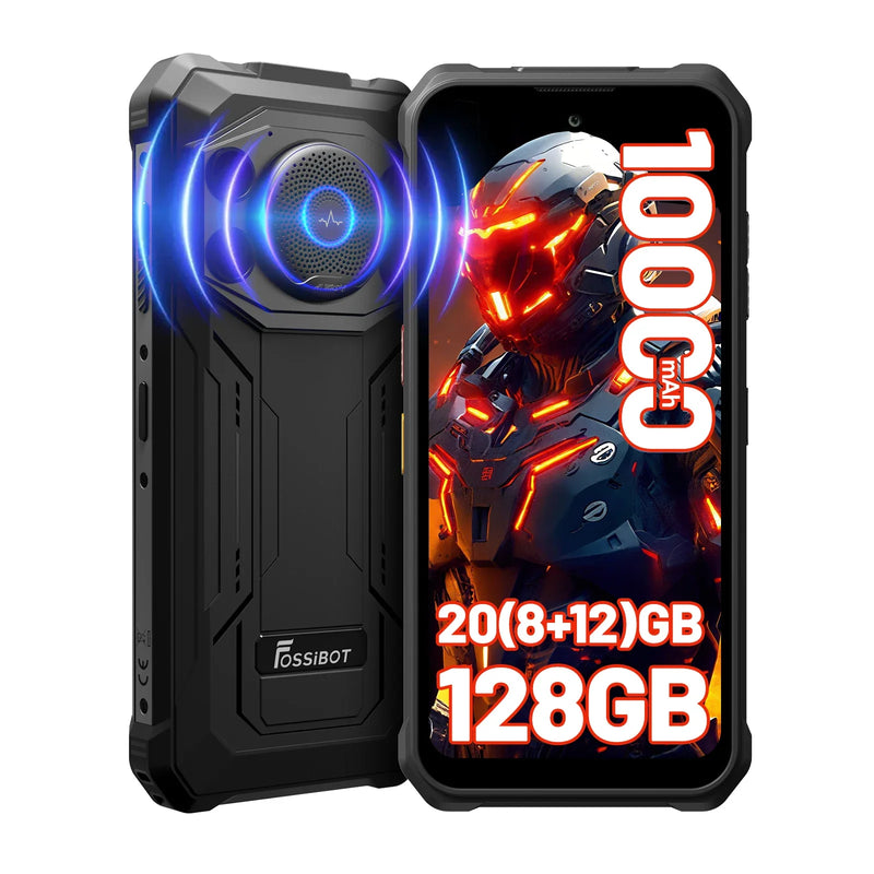 2025 NEW Fossibot F110 Pro 5G Rugged Phone Dimensity 6300 5G 8GB+128GB 50MP+8MP Camera 6.75 “ Screen 10000mAh Battery Android 15