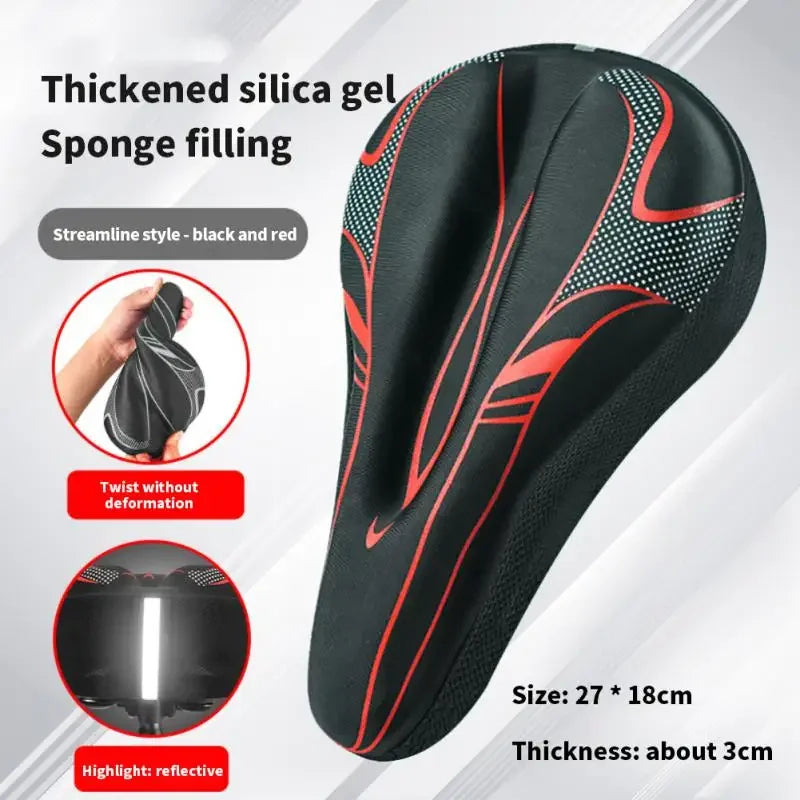3D Mtb Saddle GEL Bicycle Seat Cover Men and Women Road - View 9 | SAMAG