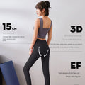 Summer new double-sided woolen nude fitness pants no embarrassing line women's sportswear buttocks lifting high waist yoga pants