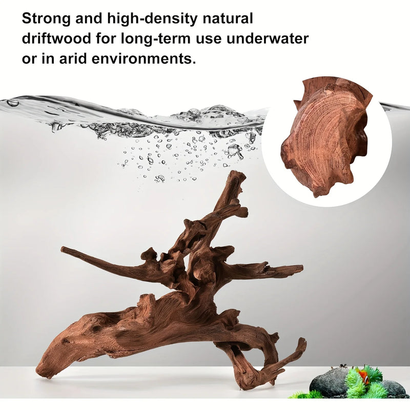 Natural Tree Trunk Aquarium Decoration Sunken Wood Landscaping Ornaments Decor Fish Tank Ornament Different Shape