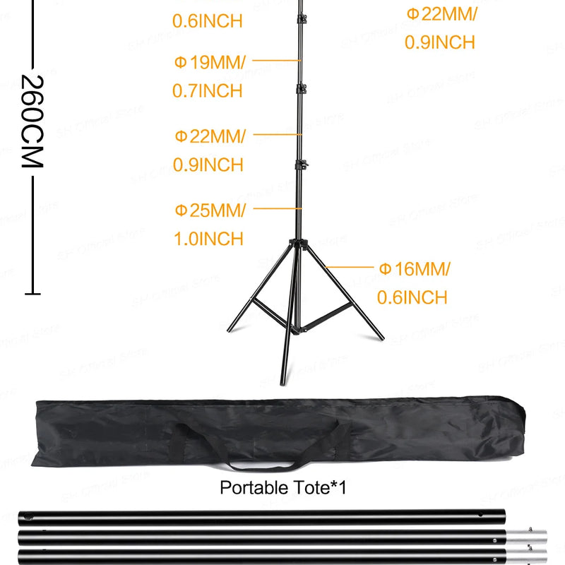 SH Photography1.5*2/2*2M T-Shape Backdrop Background Stand Frame Support System Kit For Photo Studio Video Chroma Key With Party