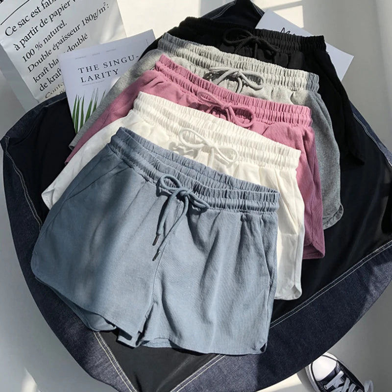 High Waisted Elastic Sports Shorts for Women Loose | SAMAG