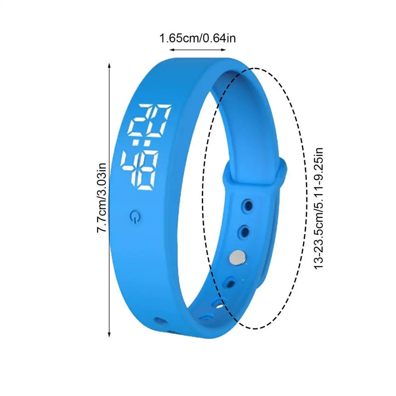 Alarms Daily Organizer Vibrating Wrist Alarm Clock Timer Clock Vibrating Wristband 3 Timer For Kids Adults Men Women Teens
