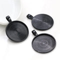 New Fashion 10pcs 25mm Inner Size Multi Colors Plated Classic Simple Style Cabochon Base Setting Charms Pendant