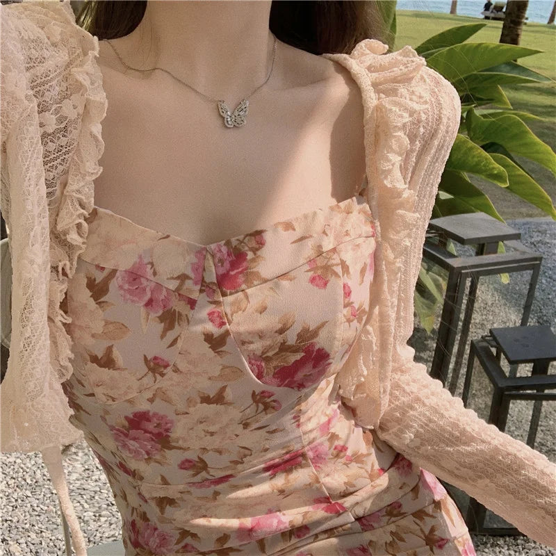 Lace Ruffle Shirt Y2Y Korean Summer Cardigan Sunscreen - View 2 | SAMAG