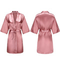 Women's Pure Short Silky Robes Bridesmaid Bride Party | SAMAG