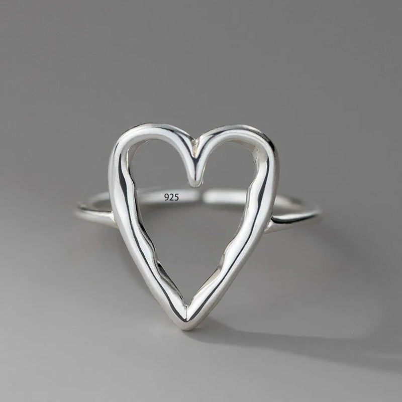 VENTFILLE 925 Sterling Silver Irregular Ring for Women Geometry Versatile Minimalism  Accessories Jewelry Gift Dropshipping