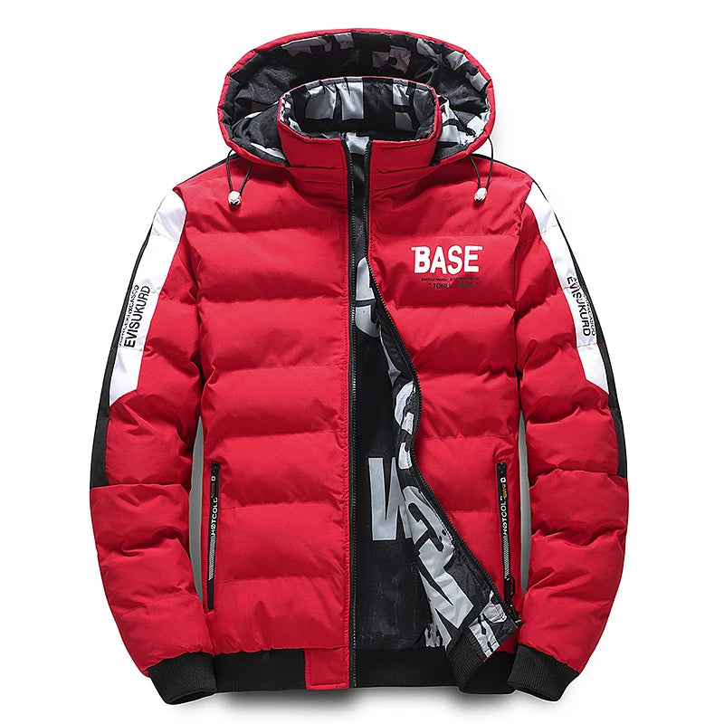 2025 Winter new style Men's Thick Men Warm Parka Jackets Casual Men's Outwear Coats Hooded Windbreak Cotton Padded Down Jacket
