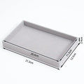 Velvet Jewelry Storage Box Earrings Necklace Ring Bracelet Display Stand Gold Tray - Visuel 8 | SAMAG