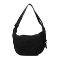 New Fashion Canvas Crossbody Bags Korean Simplified Shoulder Bag Large Capacity Sports Hobos Bag Solid Color Dumpling Bag