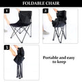 Outdoor Foldable Chair Camping Chair with Side Pocket Picnic Oxford Cloth Chairs Portable Beach Fishing Chairs Outdoor Chair
