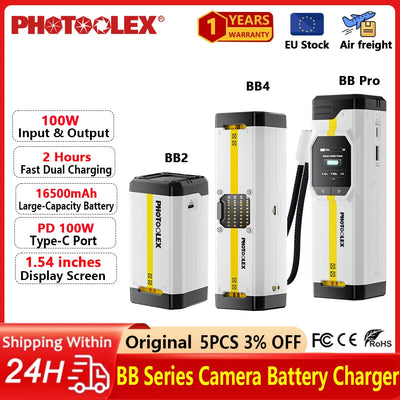 PHOTOOLEX BB Series Camera Battery Charger Fast Charging | SAMAG