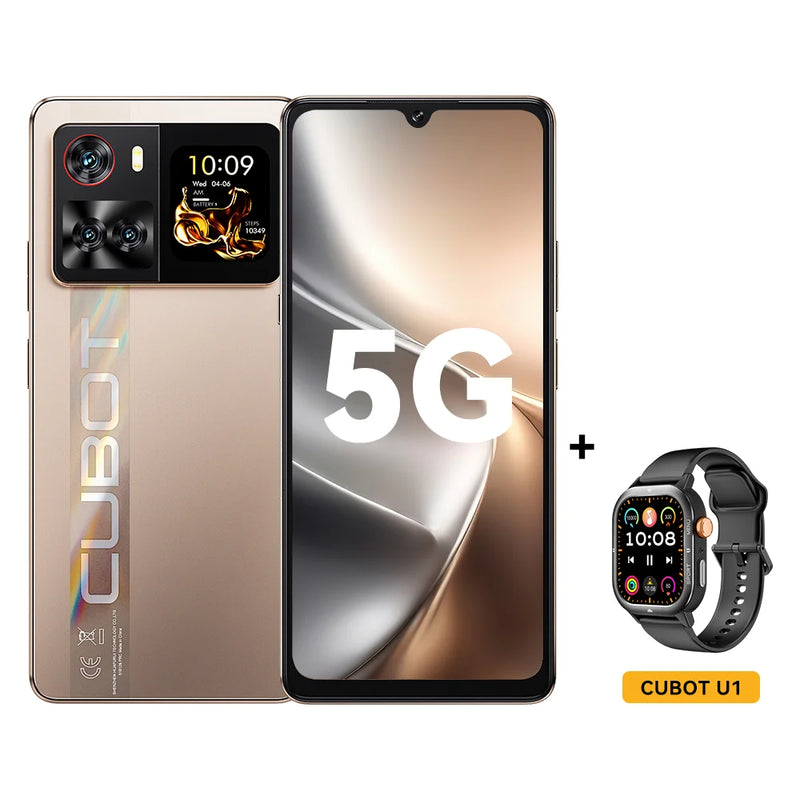 6.88-Inch Android Smartphone 5G Cubot X100, Dimensity 7025, 6nm, 2.5GHz, 16GB(8+8), 256GB, 64MP Camera, 5100mAh Battery, NFC