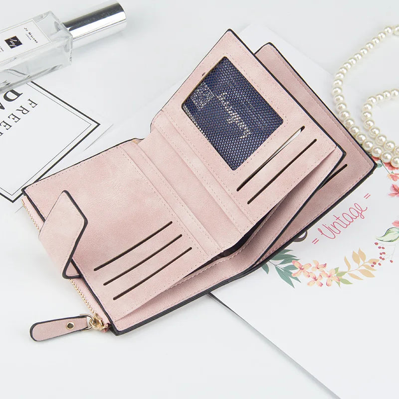 Luxur Leather Women's Wallet Large-capacity Multi-card Slots Slim Coin Pocket Purse Cards Holders Wallet for Woman