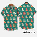 Hawaiian Men Shirts 3D Print Cartoon Cute Duck Printing | SAMAG