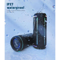 Portable Bluetooth Speaker 3rd Gen - 40W Bass, Waterproof, 30-Hour Playtime, LED Lights, Wireless Stereo Pairing