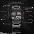 Luxury Men's Wristwatch Multifunction LED Digital Watch Alloy Strap Classic Business 7 - colors Luminous - Visuel 6 | SAMAG