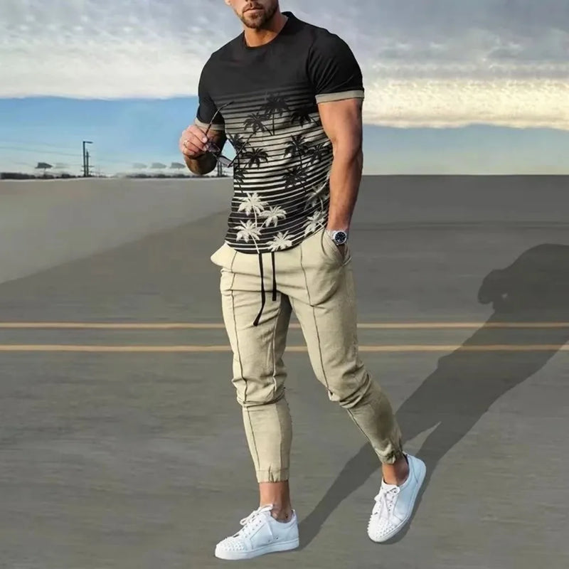 New Men's Comfortable Breathable Short Sleeve Round Neck | SAMAG