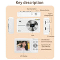 4K/30FPS Digital Camera 64MP Digital Video Camera 2.4 Inch Screen 18X Digital Zoom Built-in Battery Gift for Teens Friends