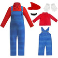 Anime Luigi Bros Game Cosplay Costume Boys Shirt Overall - View 8 | SAMAG