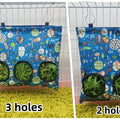 Hay Bag Hanging Pouch Feeder Holder Feeding Dispenser Container for Rabbit Guinea Pig Small Animals Pet Bunny Cage Accessories