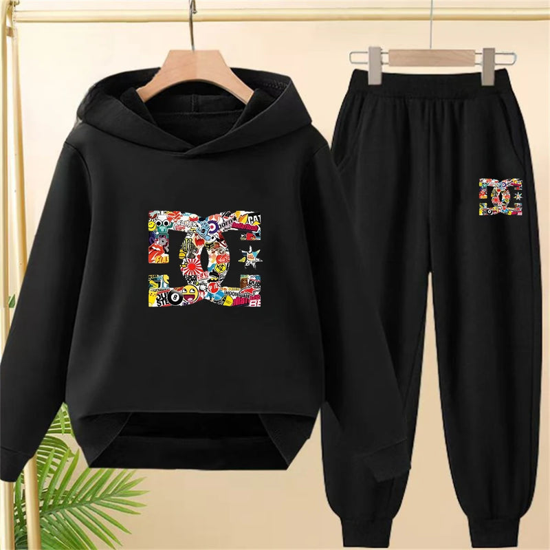 Children's hoodie 3-12 years girls pink boy black | SAMAG