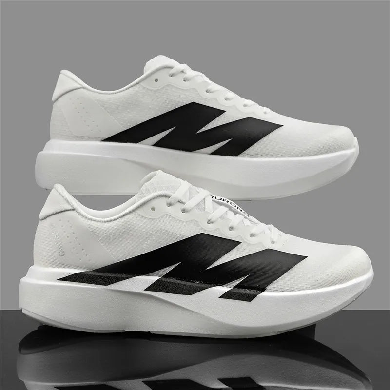 Men Carbon Plate Running Shoes Breathable Women Athletic Tennis Sneakers Cushion Sport Trainers Outdoor Marathon Jogging Shoes