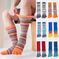 Pairs Man Toe Socks Long Plus Large Size Cotton Colorful | SAMAG