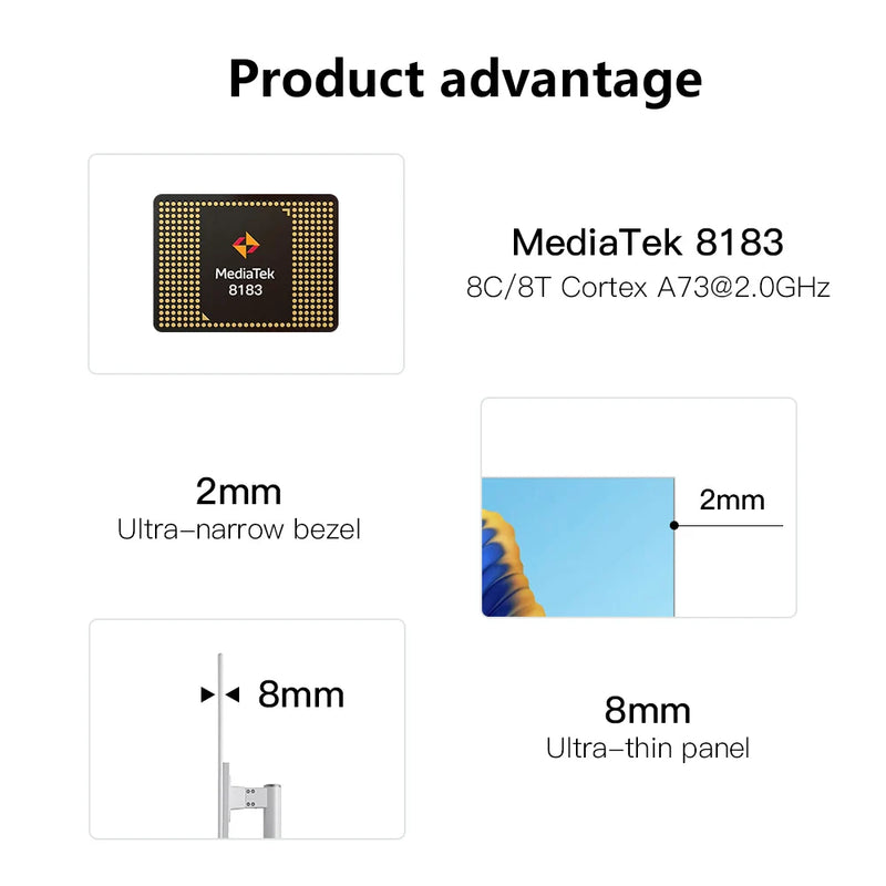 Full Movement 21.5inch Smart Android TV for Sport,work,home Using with Touch with 5G Wifi Android Big Tablet Portable Rolling Tv