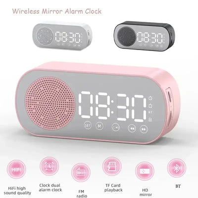 Alarm Clock Bluetooth Speaker, Digital Radio with LED | SAMAG
