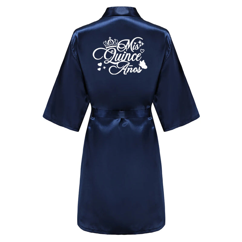 Mis Quince Años Bathrobe Mama de la Quinceañera Robe | SAMAG