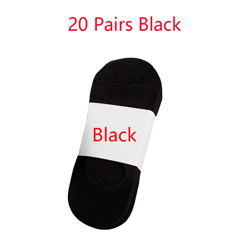 5/10/20 Pairs Summer Boat Socks For Men Non-slip Silicone | SAMAG