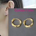 VENTFILLE 925 Sterling Silver CZ Star Moon Asymmetric Hoop Earrings for Women Girls Gold Silver Color Party Jewelry Gifts