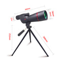 CAOX 25-75 High Power Zoom Telescope Spotting Scope Wide Field Monocular with Phone Adapter and Tripod for Bird Watching Camping
