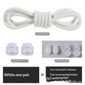 Colorful Spring Lock No Tie Shoelaces 1Pair Round Elastic Quick Lazy Shoelace for Kids Adult Sports Sneakers