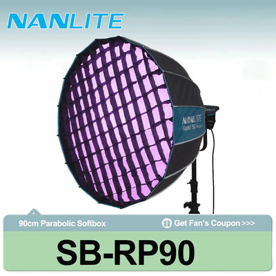 Nanlite 90cm Parabolic Softbox Bowens Mount Quick-pack | SAMAG