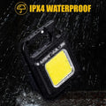 Mini Keychain Flashlight Super Bright Work Light Portable Pocket Torch Rechargeable Outdoor Waterproof Camping Small Key Light