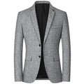 Brand Spring Autumn Men Tweed Blazer Two Buttons Notched | SAMAG