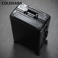 COLENARA High-quality Suitcase 20 Inches All Aluminum Magnesium Alloy Boarding Box 24" Men's Business Trolley Case Luggage