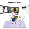 Parblo Intangbo M 10x6.25 Inches Digital Tablet Graphic Tablet for Drawing OSU Game with Battery-Free Stylus and Glove