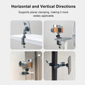 Photography C Clamp, Aluminum Table C-clamp with 1/4" and 3/8" Hole for Photo Studio Video DSLR, Camera Desktop Mount Table Desk